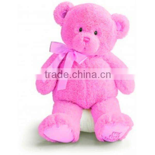 export cheap pink plush stuffed teddy bear for girls