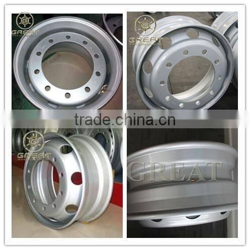 Steel rim for OEM manufacture in truck tubeless wheel rim