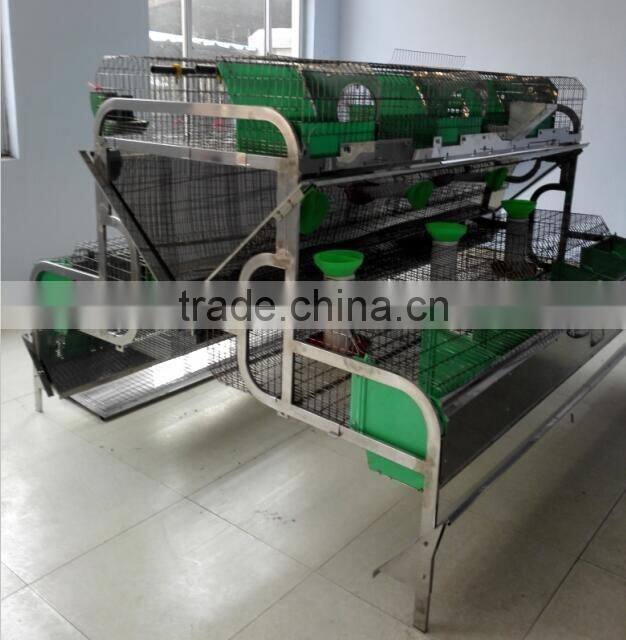 automatic feeding 304 stainless steel rabbit cage