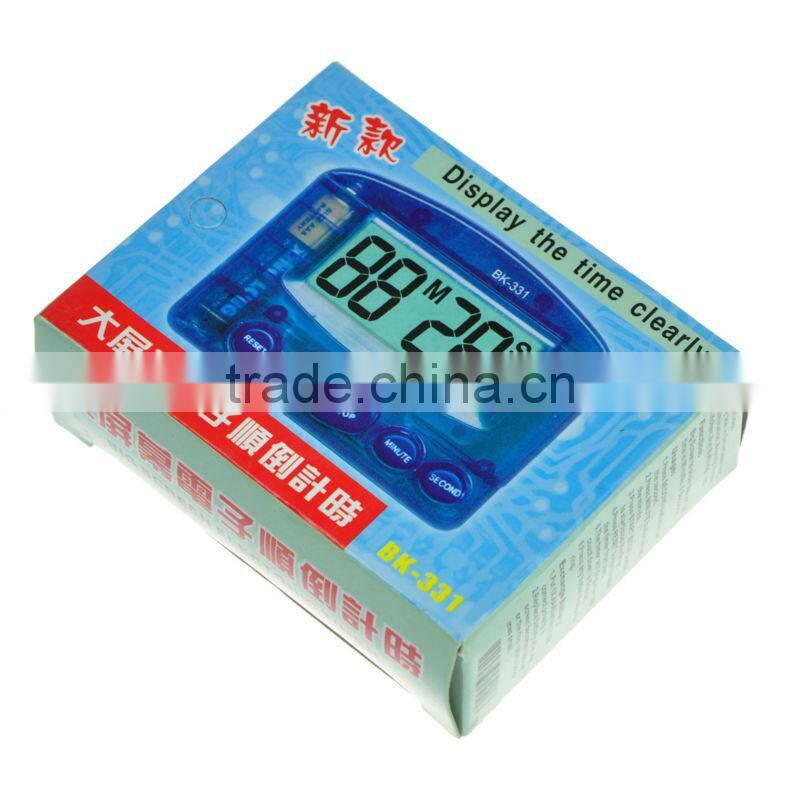 2015 New Arrival Digital LCD Portable Electronic Count Down Up Timer Alarm Clock Watch