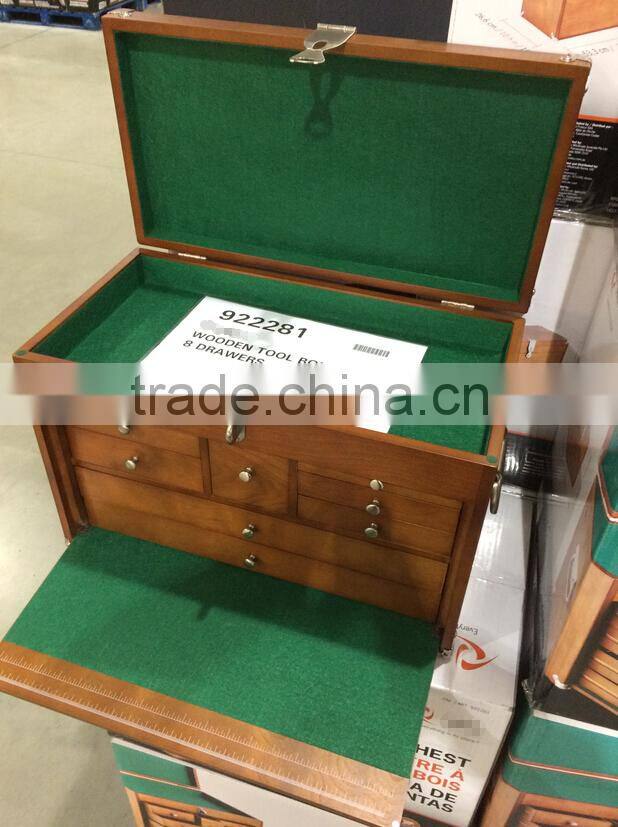 8-Drawer Wooden Tool Chest