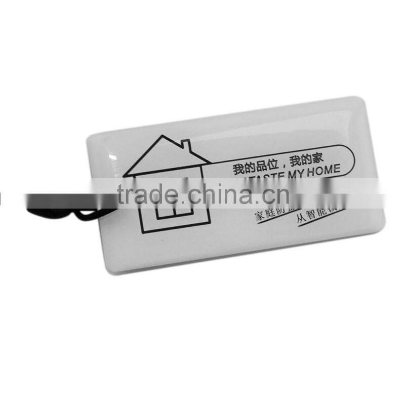 OEM Factory Supply RFID NFC epoxy sticker keychain key card for Hotel Access Control