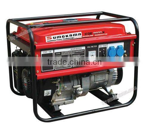 KGE2500 powered by 5.5HP gasoline engine small portable manual generator price