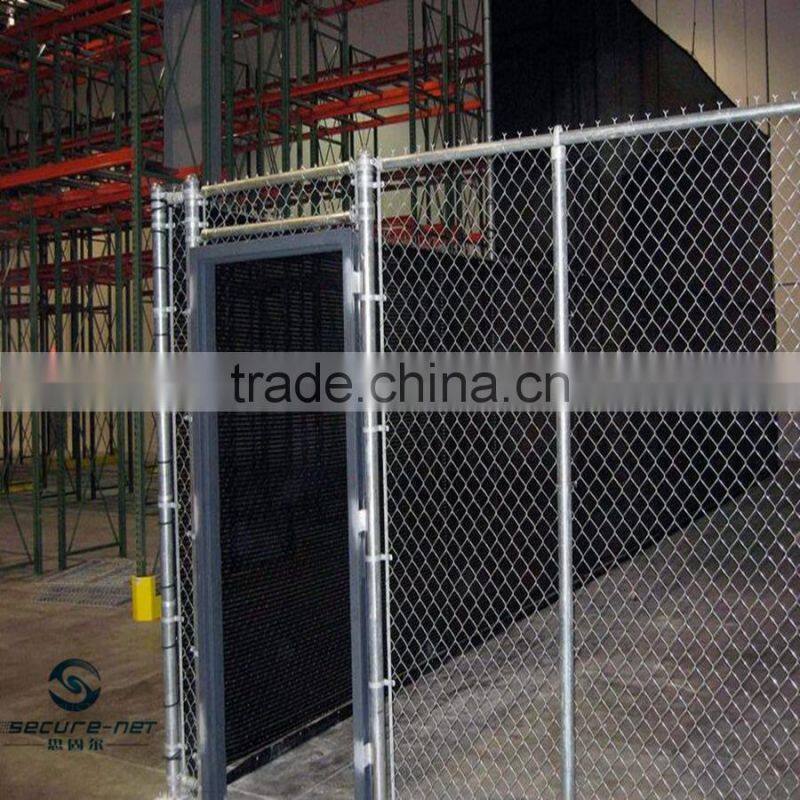 high security portable metal chain link fence panel