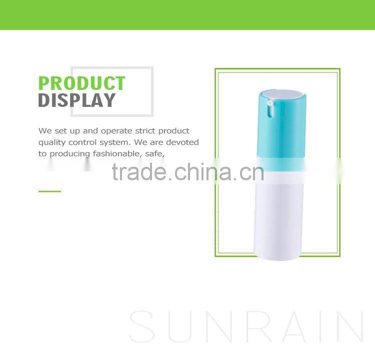 Hot sale different sizes eco-friendly airless pump cosmetic bottles 50 ml