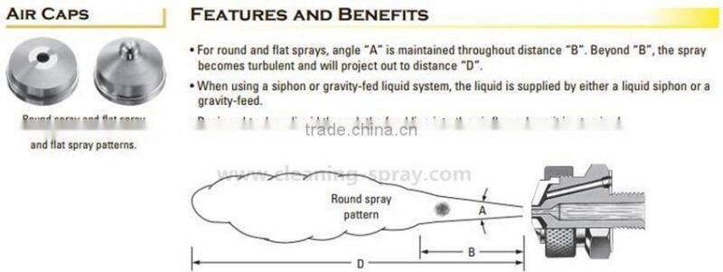 1/4" siphon air atomizing spray nozzle