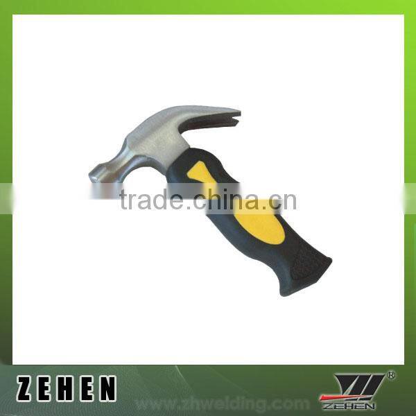 mini claw hammer quakeproof handle plastic-coating handle