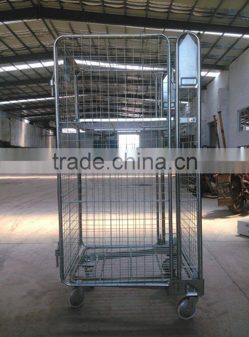 double lyers cargo rolling cage,roll tainer,roll container