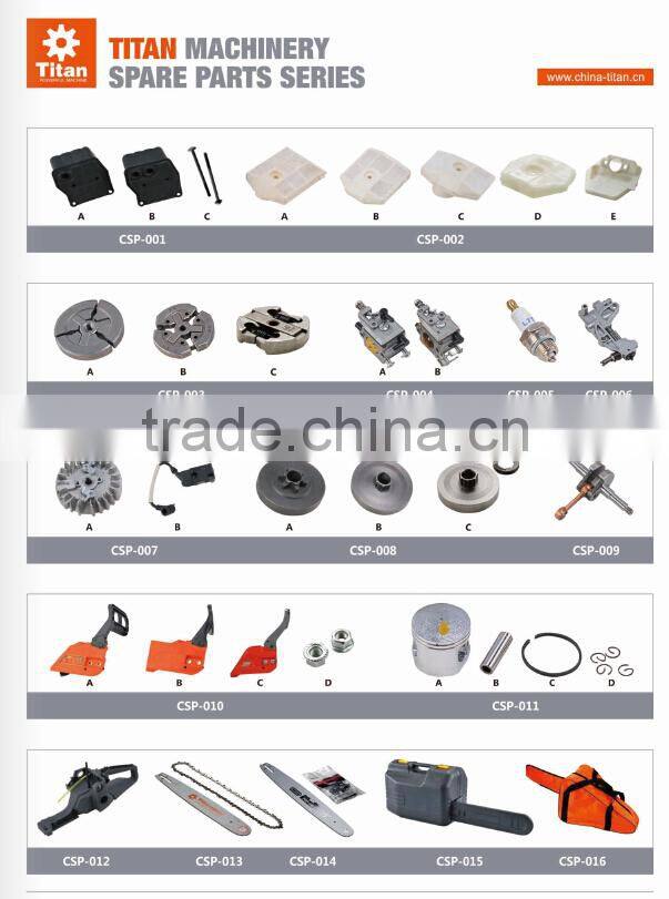 chain saw spare parts, spare parts for gasoline chain saw