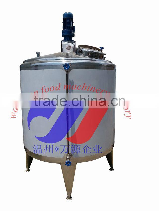 1200L cooling and heating tank for juice production