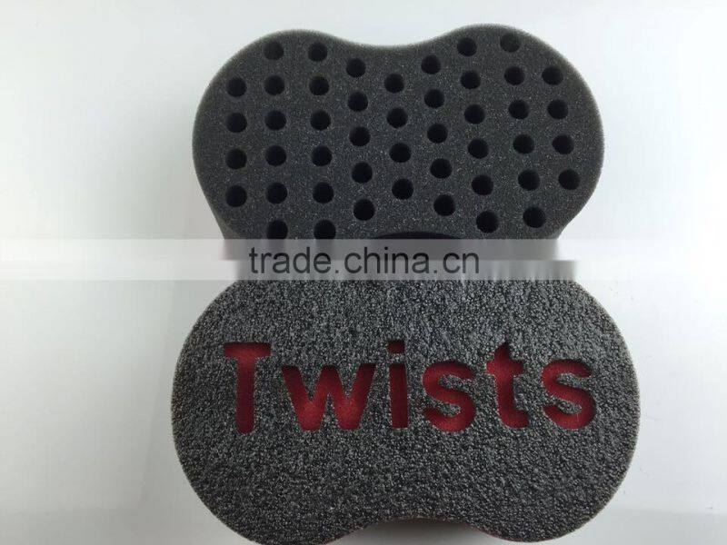 TOP US!!! Hair twist sponge brush locs/mans curve hair brush