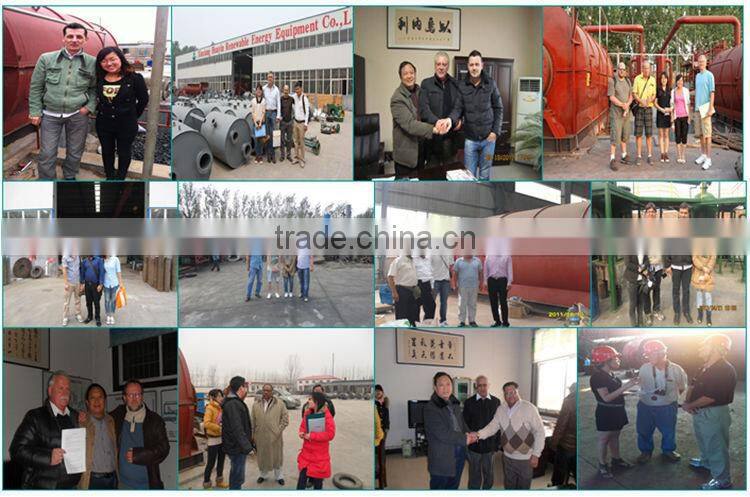 Pyrolysis gasifier plastics raw material to oil pyrolysis machine