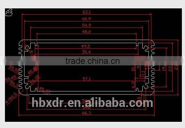 Custom Machining Aluminum Extrusion Enclosure For Electronic And Instrument