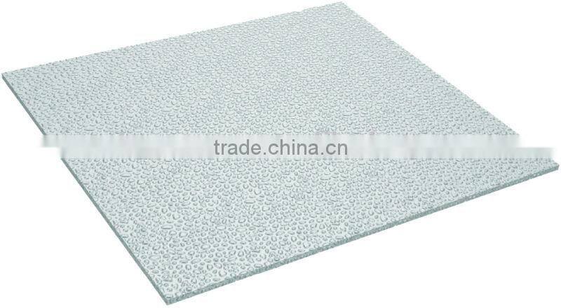 Opaque Lower Temp Plastic Polycarbonate Embossed sheet (Ti-Lite Metallic Silver Solid Embossed)