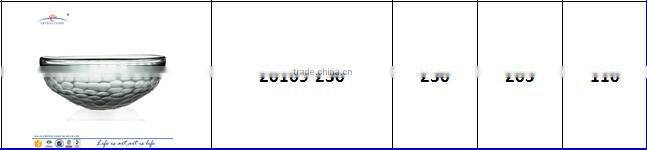 Home decor wide mouth oval mosaic glass bowl for fruit