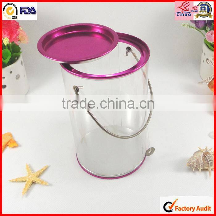 4 colored plastic box for candy