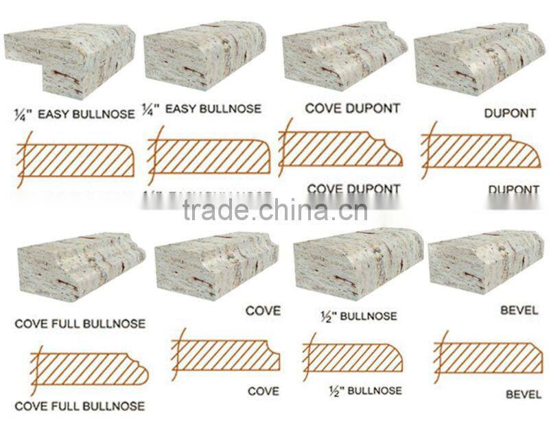 Polished Marble Top Wood Dining Table