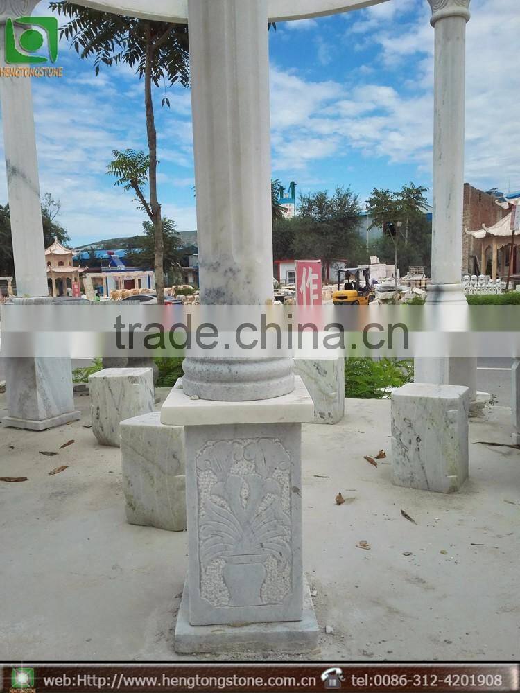 Hot Sale Marble Gazebo For Garden Decoration