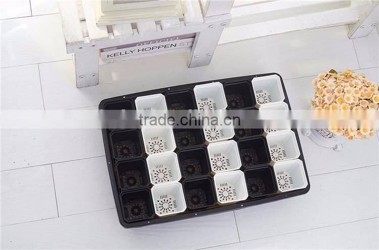 Plastic 20 Divided Plant Flower Pots Tray