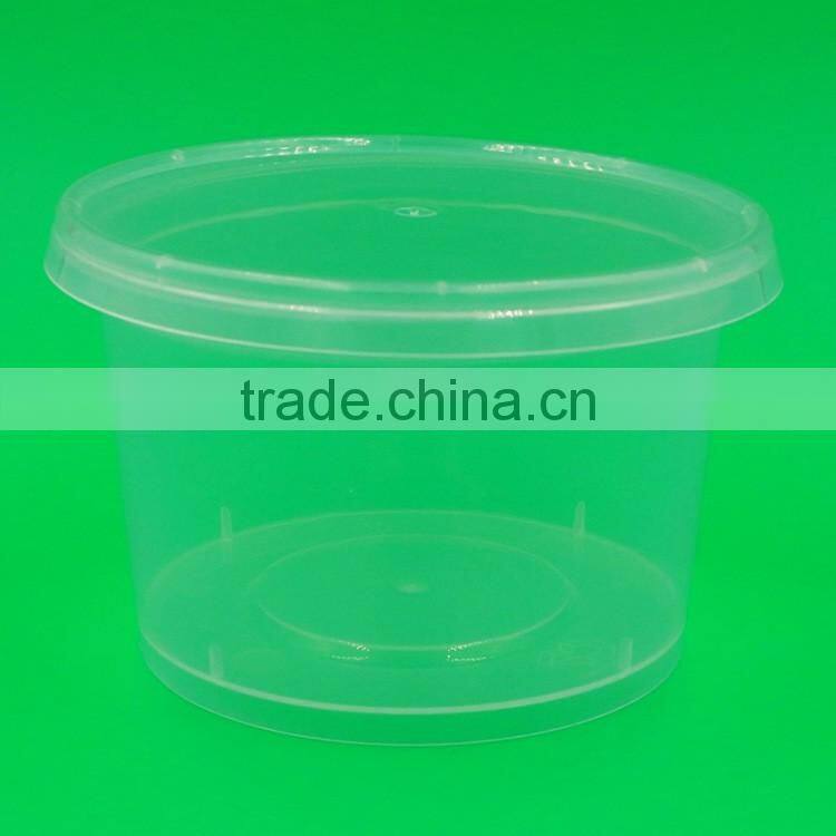310ml Custom Disposable Plastic Soup Bowl, Microwave Soup Cup with Lid