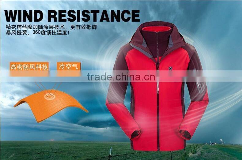 Outdoor GPS positioning mountaineering ski clothes AAC Jackets intelligent fever warm weatherproof jacket
