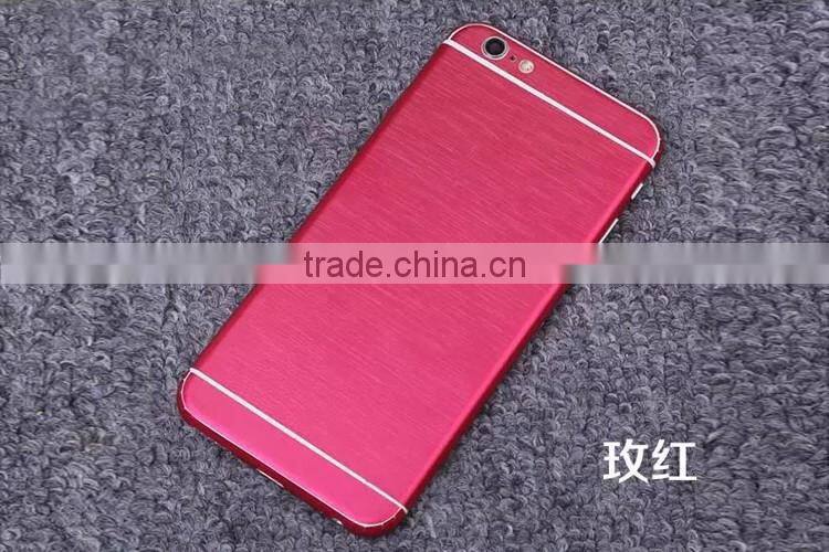 Metal color full body phone sticker screen protective film for iphone 6/plus