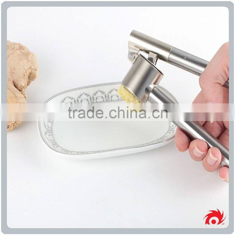Household manual Kitchen Tool portbale Stainless Steel Garlic Press