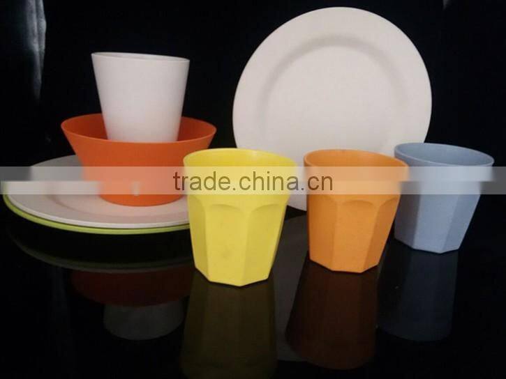 bamboo fiber round shape tableware/dinnerware sets