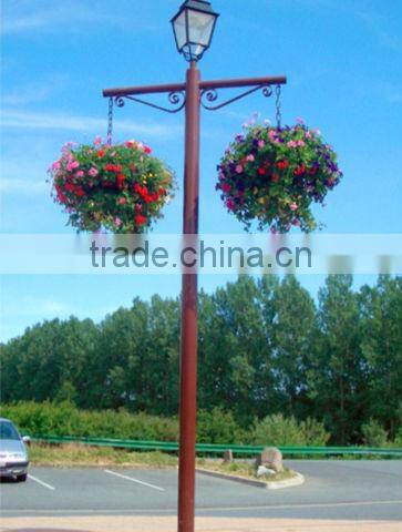 PP Black Hanging basket for garden decoration, Plastic hanging ball planters and pots