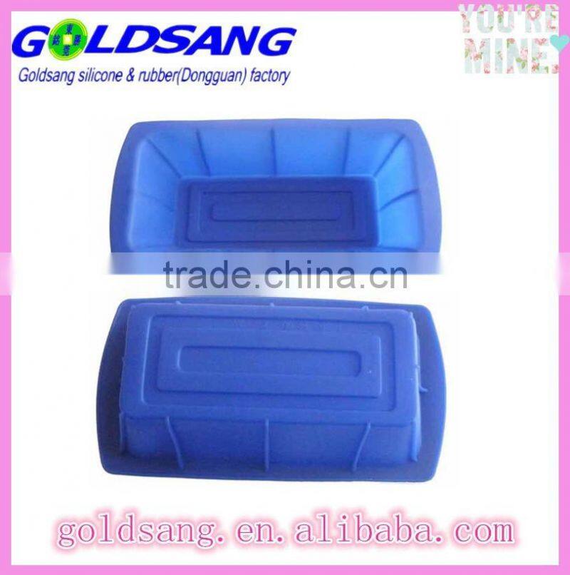 high quality rectangle shape silicone cake mold pan for birthday