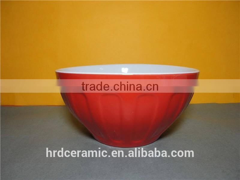 Fun White Modern Ceramic glazed bowl / Decorative Bowl