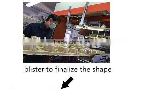 Large thick square anti slip thermoformed plastic flat tray