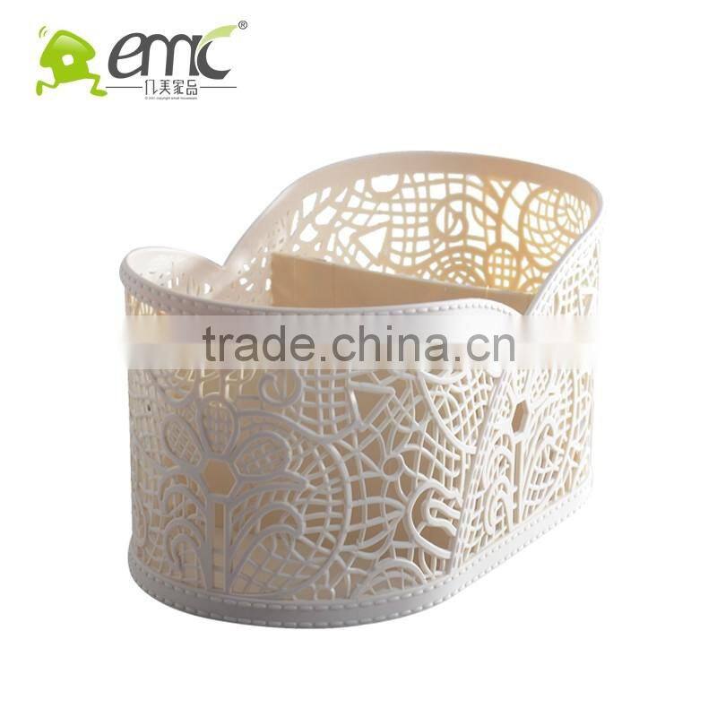 Mini Pen Holder, Mini Plastic Pen Holer with Dividers