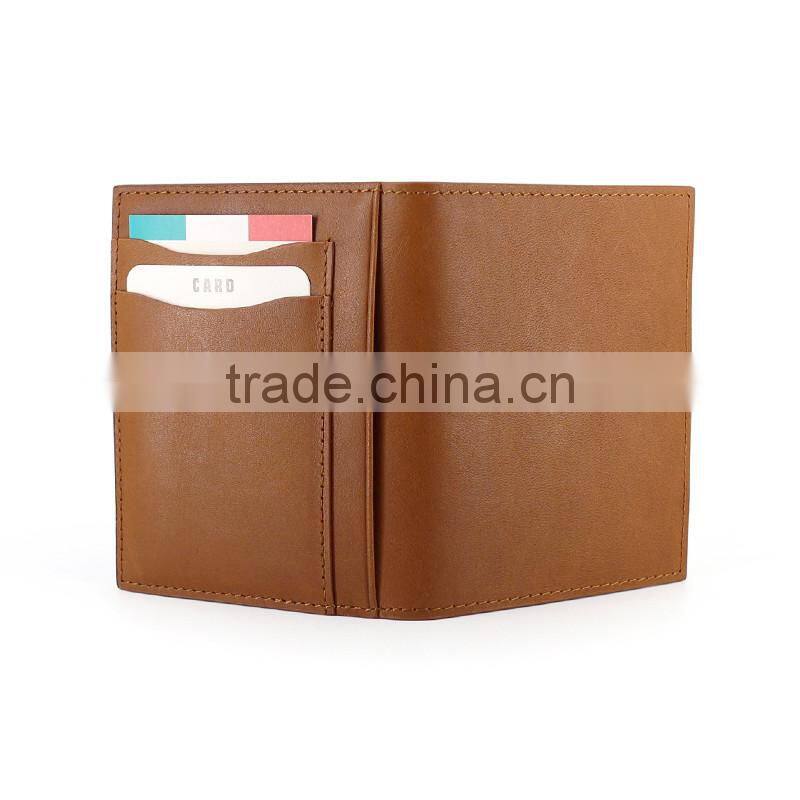 Customize Simple Style Wholesale Business Genuine Leather RFID Blocking Card Holder