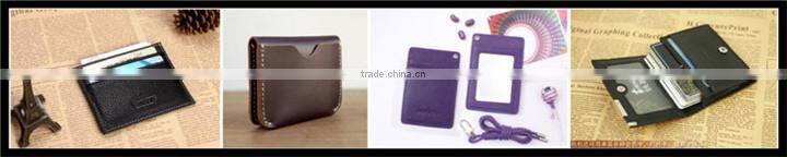 High Quality rfid genuine leather money clip Wallets ,leather card holder.