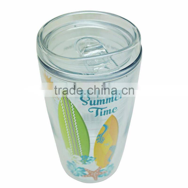 PS double wall walking mug 2017 new promotion Item