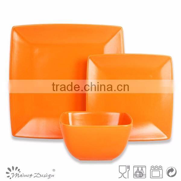 square cheap high qulity stoneware ceramic dinner set