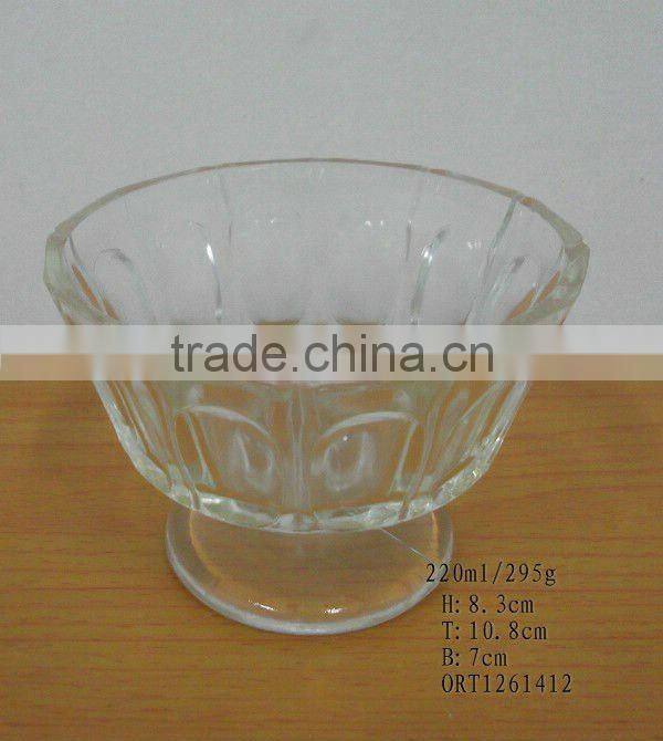 glass ice cream cup
