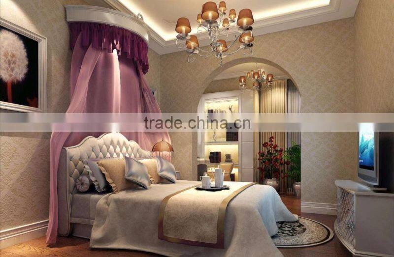 Professional Interior Rendering Design of Classic Adorable Pink Princess Girl's Bedroom BF12-03314f
