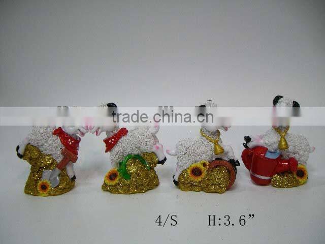 2015 fashion resin sheep crafts