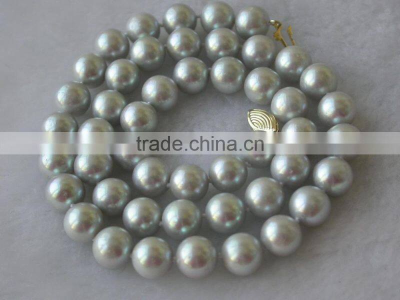 Latest Designs 6-7mm Grey Akoya Pearl Necklace