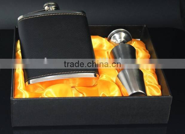 2014 newest 7oz stainless steel black wine glass set