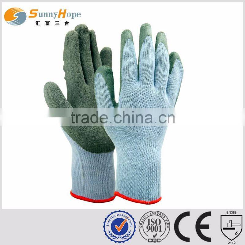SunnyHope Cheapest economic 10g latex coated working gloves 707