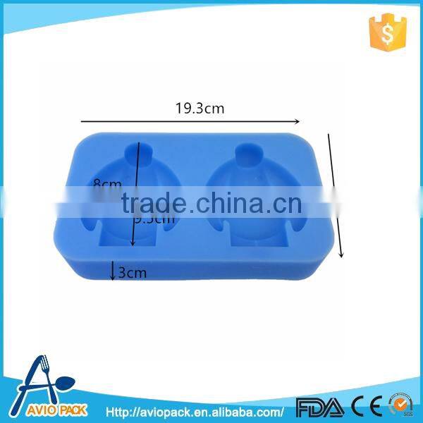 Baymax shaped ice cream silicone molds cake, cookie, jelly, soap molds