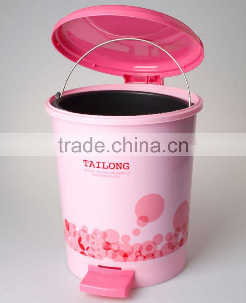 Big Size Foot Pedal Customized Logo Plastic Dust Bin