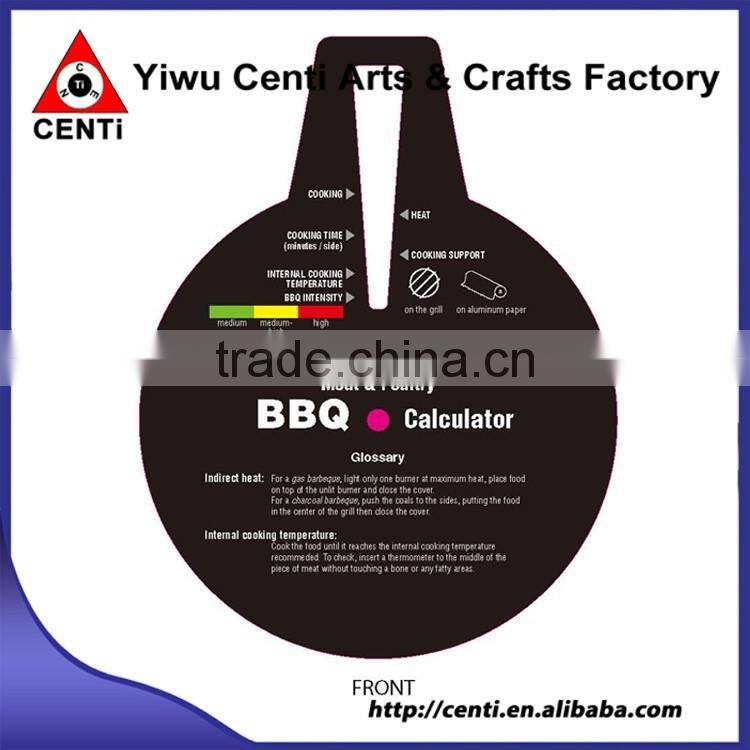 Customized Useful Barbecue BBQ Cooking Guide 3 Wheel Calculator