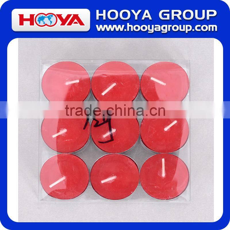 Different scented round candle with base