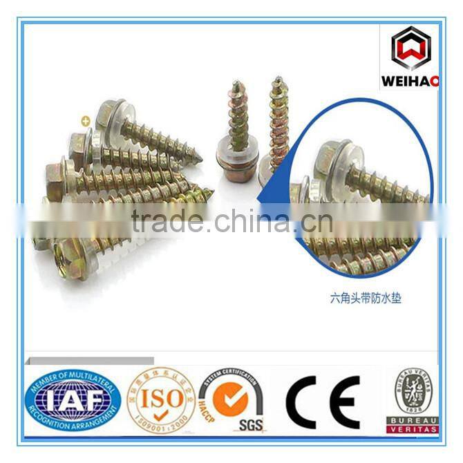 hot selling high qualiy self tapping screw with rubber washer