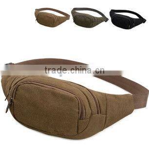 High quality canvas cycling hiking waist bag