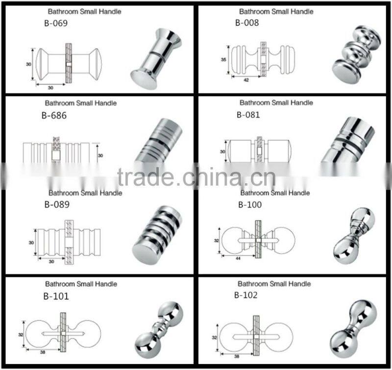 Shower room Glass steel Door Handle